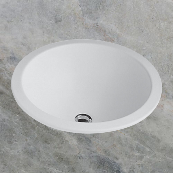 Villeroy & Boch Loop Slim 450mm Round Drop In Basin with Overflow Alpine White