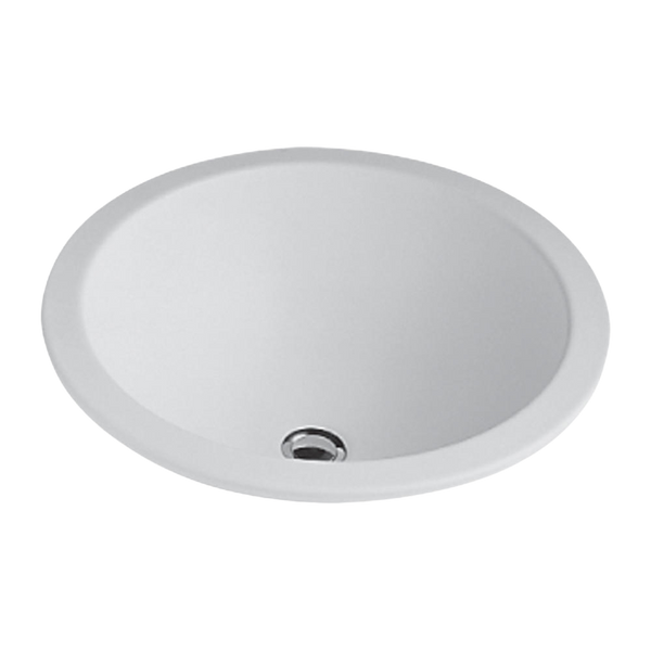 Villeroy & Boch Loop Slim 450mm Round Drop In Basin with Overflow Alpine White