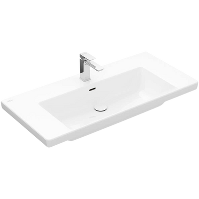 Villeroy & Boch Subway 3.0 1000mm Wall Hung Basin with Overflow 1 Tap Hole Stone White