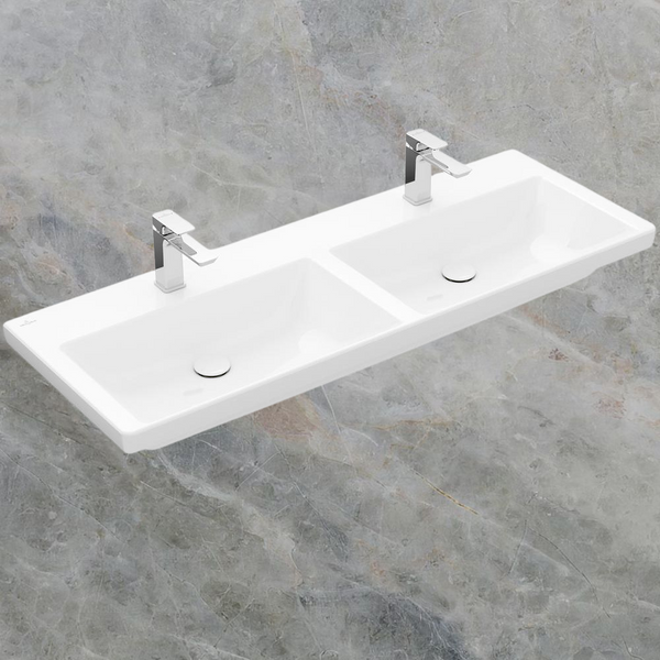 Villeroy & Boch Subway 3.0 1300mm Double Wall Hung Basin Alpine White