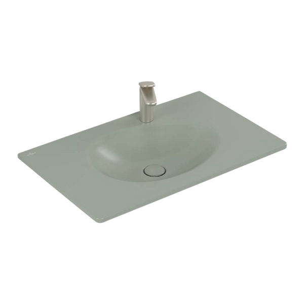 Villeroy & Boch Antao 800mm Wall Hung Basin 1 Tap Hole Morning Green