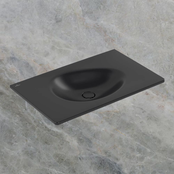 Villeroy & Boch Antao 800mm Wall Hung Basin Pure Black