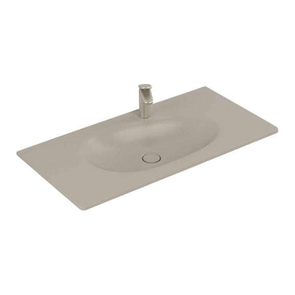 Villeroy & Boch Antao 1000mm Wall Hung Basin 1 Tap Hole Almond