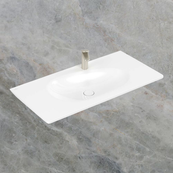 Villeroy & Boch Antao 1000mm Wall Hung Basin 1 Tap Hole Alpine White