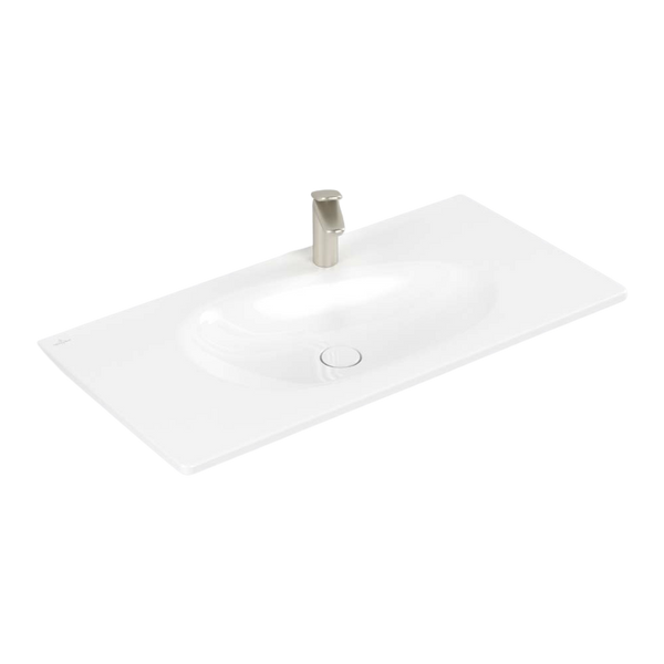 Villeroy & Boch Antao 1000mm Wall Hung Basin 1 Tap Hole Alpine White