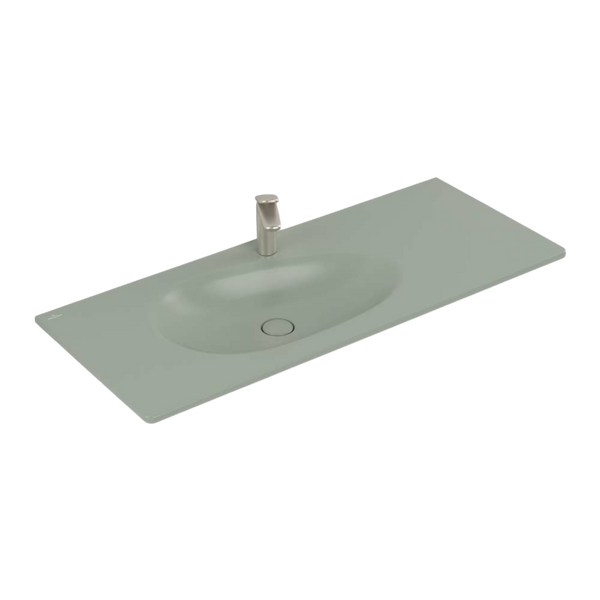 Villeroy & Boch Antao 1200mm Wall Hung Basin 1 Tap Hole Morning Green