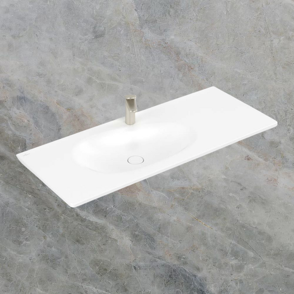 Villeroy & Boch Antao 1200mm Wall Hung Basin 1 Tap Hole Stone White