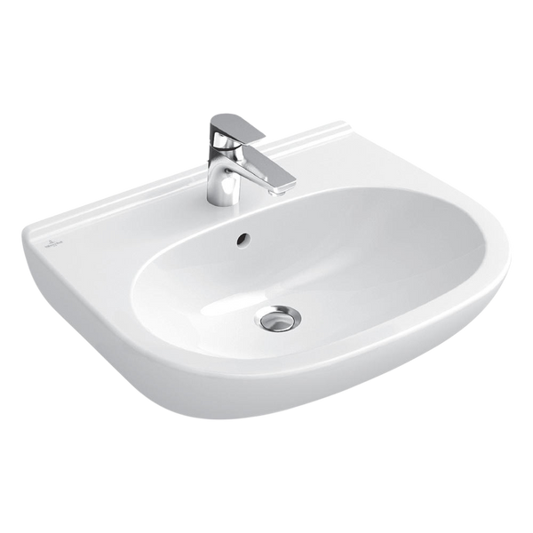 Villeroy & Boch O.Novo 550mm Wall Hung Basin with Overflow 1 Tap Hole Alpine White