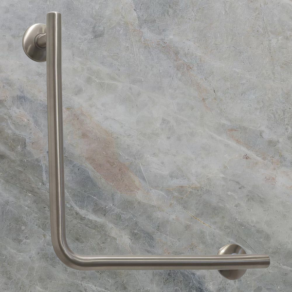 Argent Advantage Designer 450x450mm 90 degree Rail Brushed Nickel