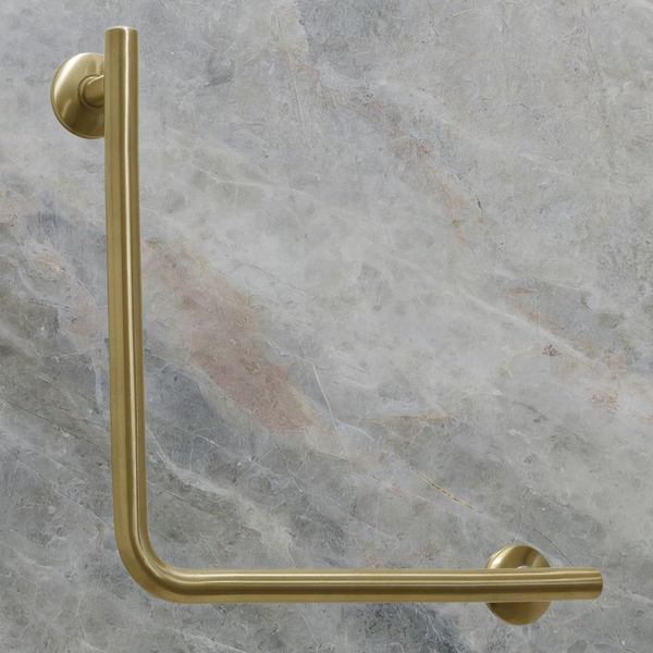 Argent Advantage Designer 450x450mm 90 degree Rail Brushed Gold