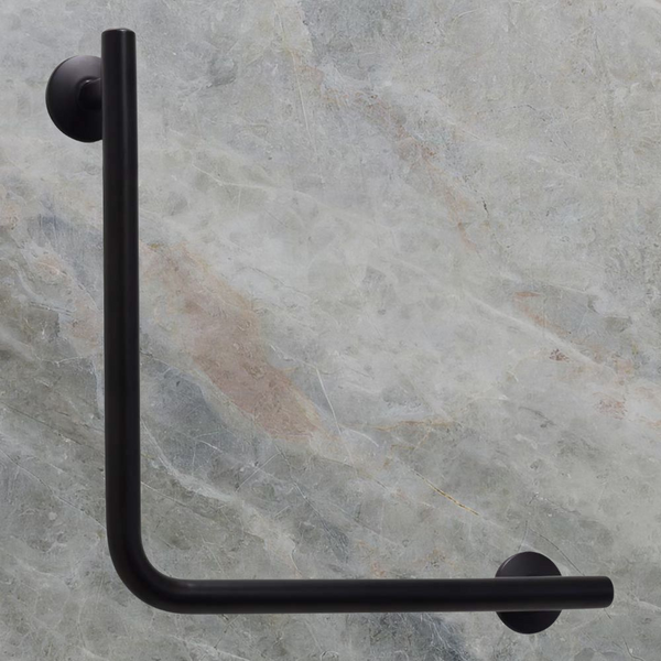 Argent Advantage Designer 450x450mm 90 degree Rail Matte Black