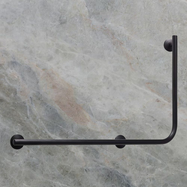 Argent Advantage Designer 600x960mm Left Hand 90 Degree Rail Matte Black