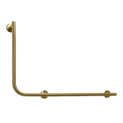 Argent Advantage Designer 600x960mm Right Hand 90 Degree Rail Brushed Gold