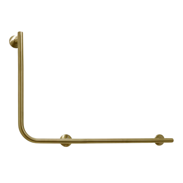 Argent Advantage Designer 600x960mm Right Hand 90 Degree Rail Brushed Gold