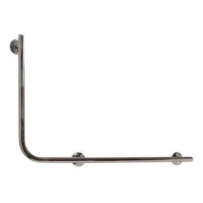 Argent Advantage Designer 600x960mm Right Hand 90 Degree Rail High Stainless Steel