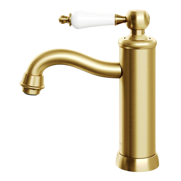 Villeroy & Boch Avia 2.0 Basin Mixer Ceramic Lever Brushed Gold Lead Free