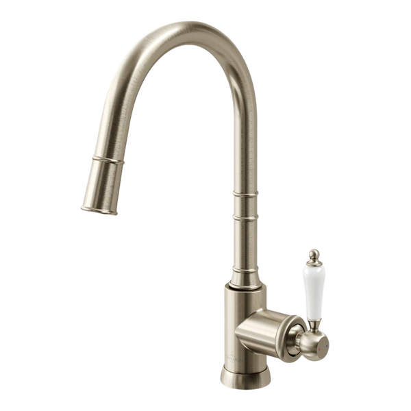 Villeroy & Boch Avia 2.0 Kitchen Mixer Pull Out Spray Ceramic Lever Brushed Nickel Lead Free