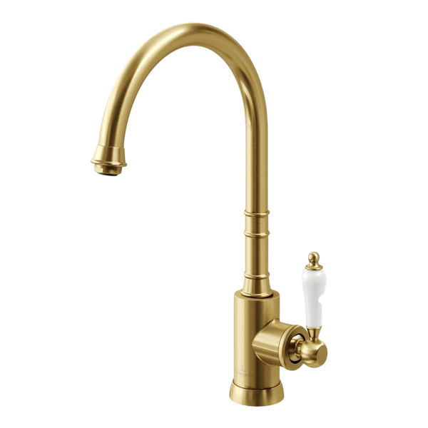 Villeroy & Boch Avia 2.0 Kitchen Mixer Ceramic Lever Brushed Gold Lead Free