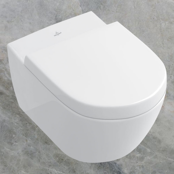 Villeroy & Boch Subway 2.0 DirectFlush Wall Hung Toilet Pan and Seat CeramicPlus Alpine White