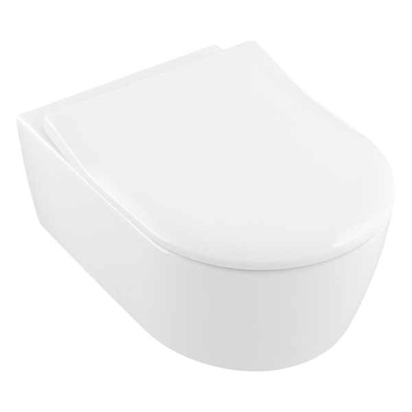Villeroy & Boch Avento DirectFlush Wall Hung Toilet Pan with Slim Seat Alpine White