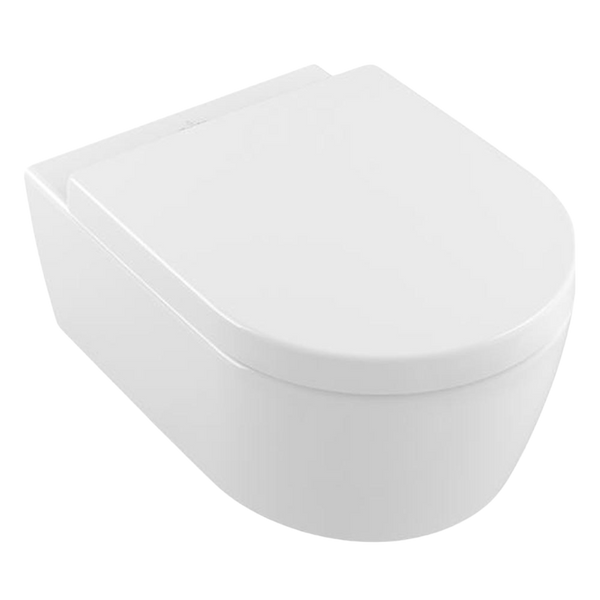 Villeroy & Boch Avento DirectFlush Wall Hung Toilet Pan and Seat Alpine White