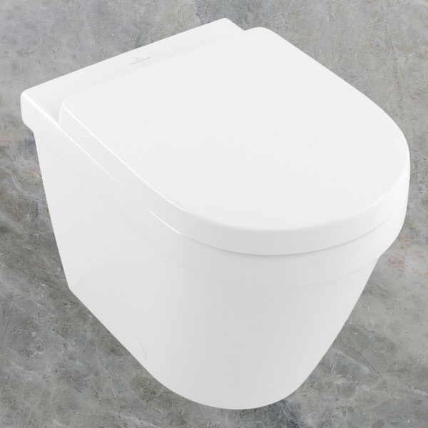 Villeroy & Boch Architectura 2.0 DirectFlush Wall Faced Toilet Pan and Seat CeramicPlus Alpine White