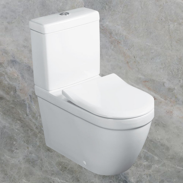 Villeroy & Boch Architectura 2.0 DirectFlush BTW Toilet Suite with Slim Seat CeramicPlus Alpine White