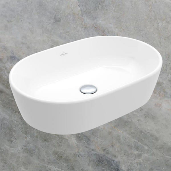 Villeroy & Boch Architectura 2.0 600mm Oval Vessel Basin with Overflow Alpine White