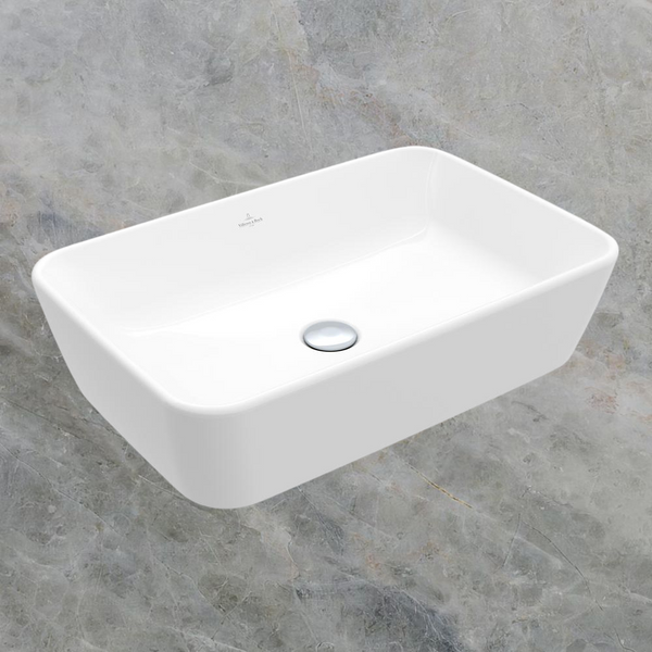 Villeroy & Boch Architectura 2.0 600mm Rectangular Vessel Basin with Overflow Alpine White