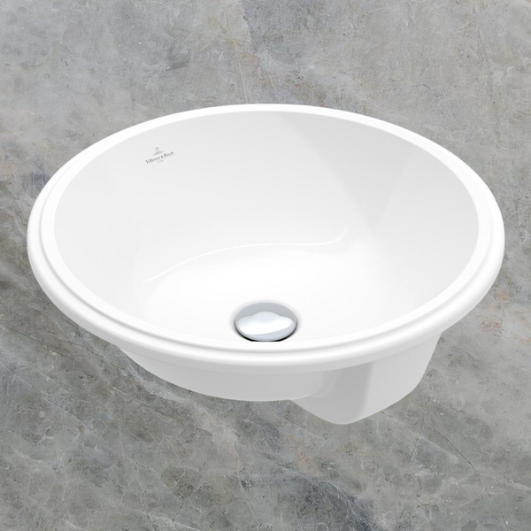 Villeroy & Boch Architectura 2.0 400mm Round Under Counter Basin with Overflow Alpine White