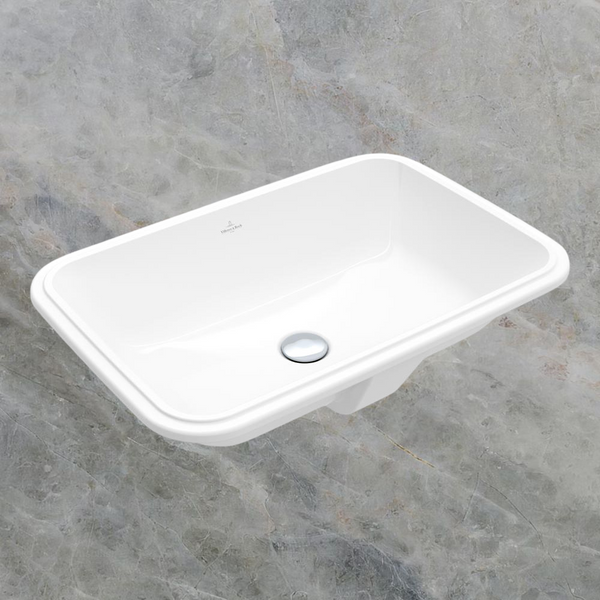 Villeroy & Boch Architectura 2.0 570mm Rectangular Under Counter Basin with Overflow Alpine White