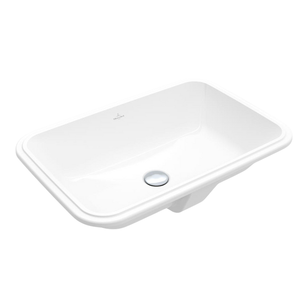 Villeroy & Boch Architectura 2.0 570mm Rectangular Under Counter Basin with Overflow Alpine White
