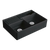 Villeroy & Boch Butler 895mm Rectangular Double Sink with Overflow Pure Black