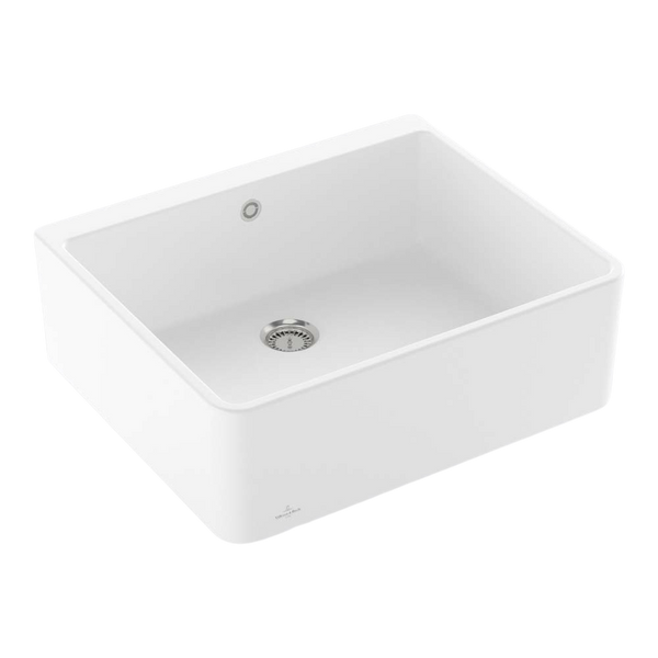 Villeroy & Boch Subway Butler 60X 595mm Rectangular Sink with Overflow Stone White