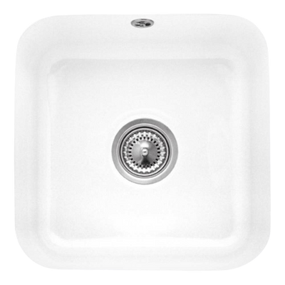 Villeroy & Boch Cisterna 50 445mm Square Under Counter Sink with Overflow Alpine White