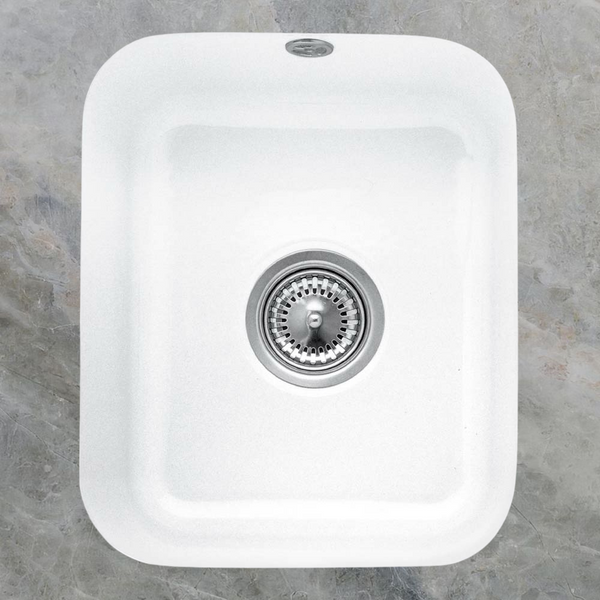 Villeroy & Boch Cisterna 45 370mm Rectangular Under Counter Sink with Overflow Alpine White