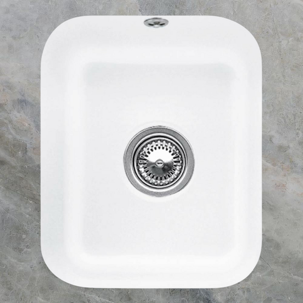 Villeroy & Boch Cisterna 45 370mm Rectangular Under Counter Sink with Overflow Stone White