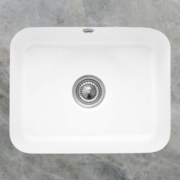 Villeroy & Boch Cisterna 60C 550mm Rectangular Under Counter Sink with Overflow Alpine White