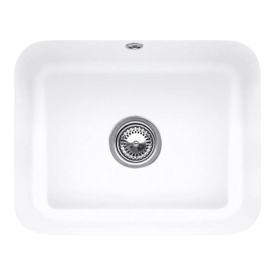 Villeroy & Boch Cisterna 60C 550mm Rectangular Under Counter Sink with Overflow Stone White