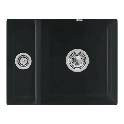 Villeroy & Boch Subway XU 545mm Rectangular 1 and 1/3 Under Counter Sink with Overflow Pure Black