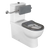 Argent Alto Plus BTW Bottom Entry Toilet Suite with Backrest White