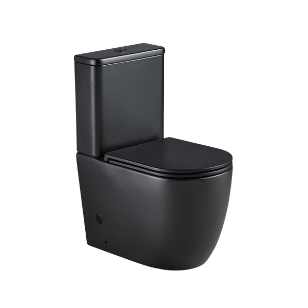 Argent Grace HygienicFlush BTW Toilet Suite in Matte Black