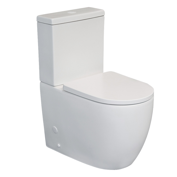 Argent Grace HygienicFlush BTW Toilet Suite in Matte White