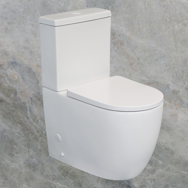 Argent Grace HygienicFlush BTW Toilet Suite in Matte White