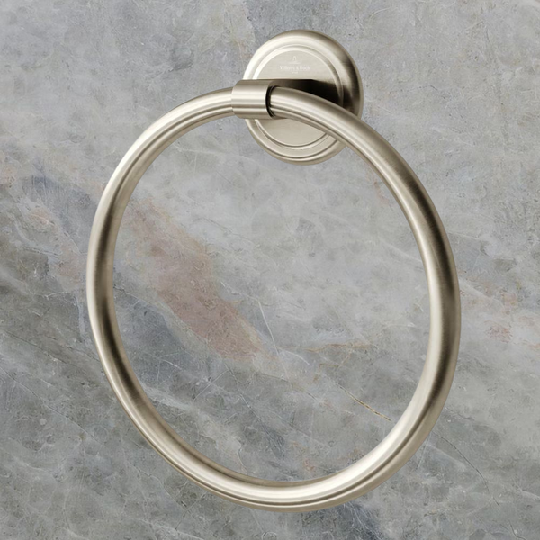 Villeroy & Boch Avia 2.0 Towel Ring Brushed Nickel