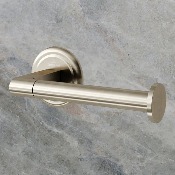 Villeroy & Boch Avia 2.0 Toilet Roll Holder Right Hand Facing Brushed Nickel