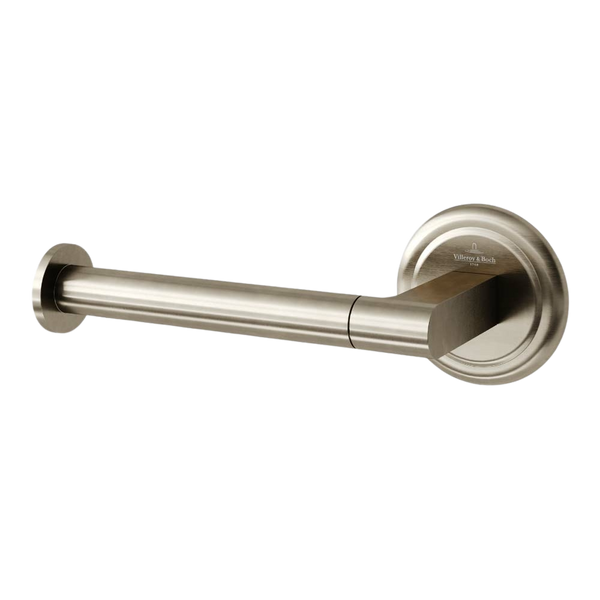 Villeroy & Boch Avia 2.0 Toilet Roll Holder Left Hand Facing Brushed Nickel