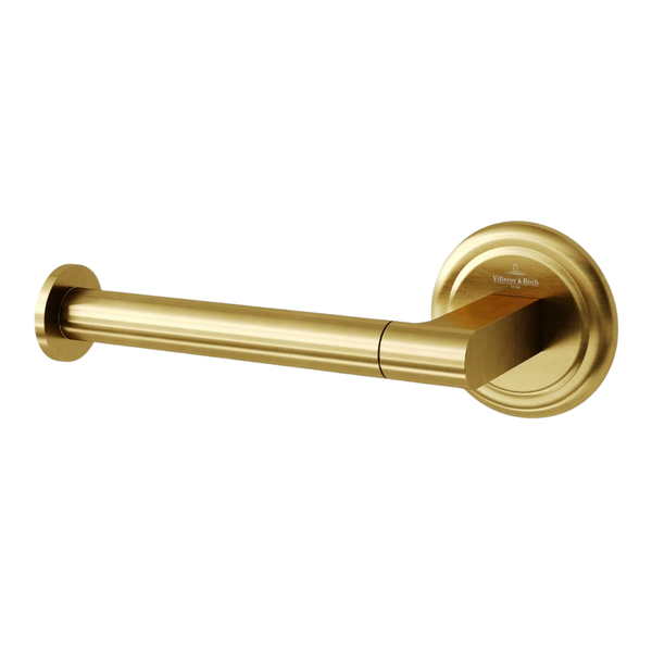 Villeroy & Boch Avia 2.0 Toilet Roll Holder Left Hand Facing Brushed Gold