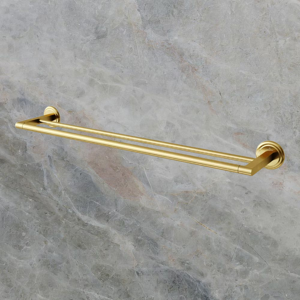 Villeroy & Boch Avia 2.0 600mm Double Towel Rail Brushed Gold