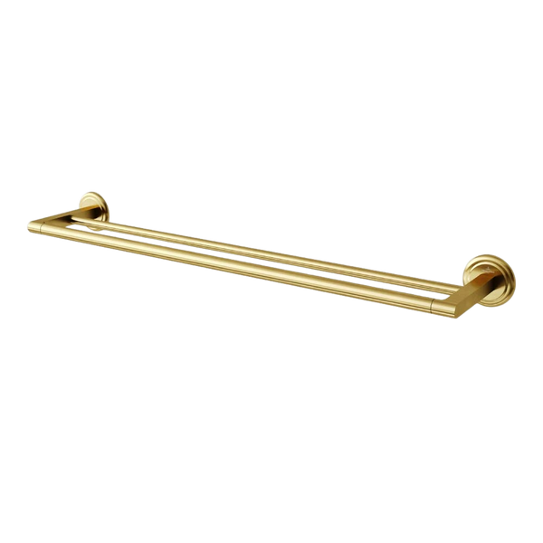 Villeroy & Boch Avia 2.0 600mm Double Towel Rail Brushed Gold